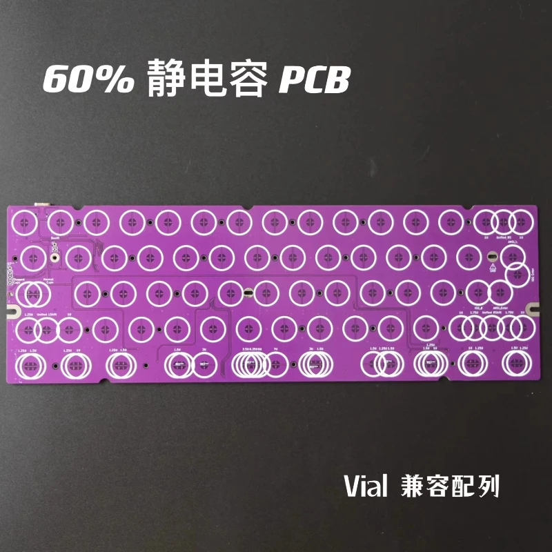 GH60 Static Capacitor PCB Keyboard Customized TOPRE M0110 HHKB Support VIAL for Gamers DIY Design Keyboard Accessories