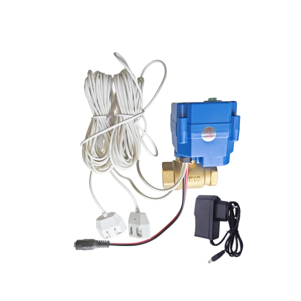 Imagem -01 - Smart Water Leak Detector System Anti Overflow Vazamento Sensor 1pc Alarm Valve Pcs Cabo Sensor Pol Pol Pol smart water leak detector system anti overflow vazamento sensor 1pc alarm valve pcs cabo sensor pol pol pol 01