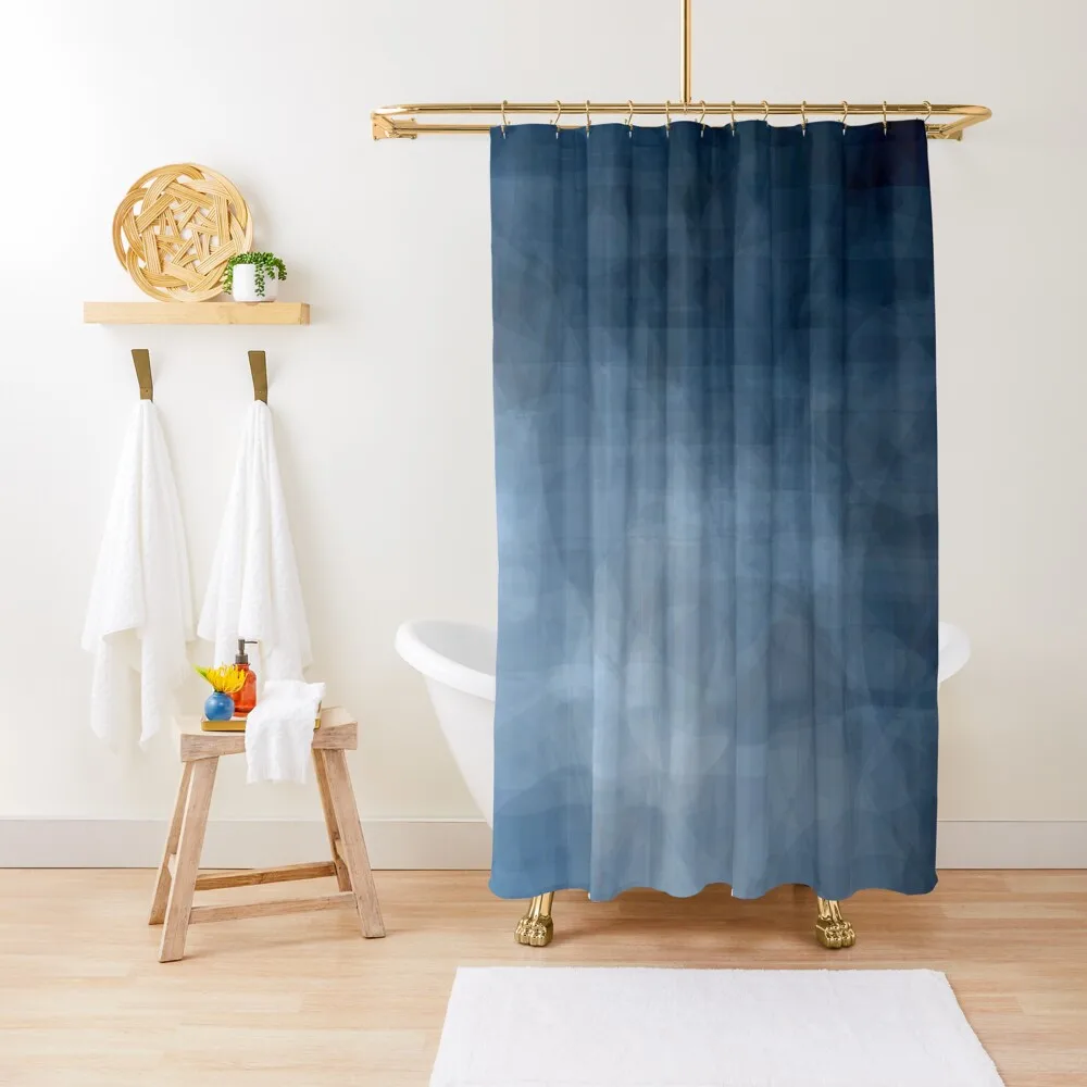 

Blue Lines and Gradient Pattern Shower Curtain Shower Set For Bathroom Bathroom Decor Bathroom And Shower Curtain