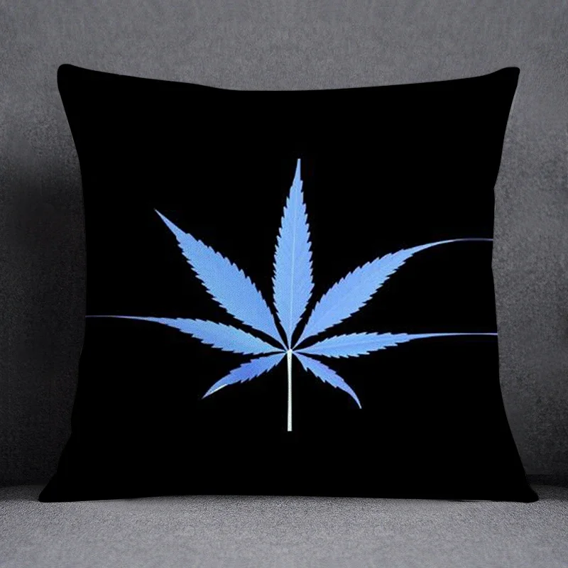 Bob Weed Asaba ASABA Theme Pillow Set Decoration  Green Leaf Throw As Home Box