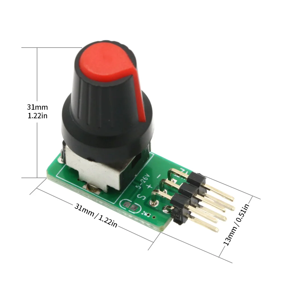 3-8V Mini Servo Tester ESC strumenti di prova fai da te Brushless Fan Motor Governor uscita segnale PWM per parti di modelli di aerei RC