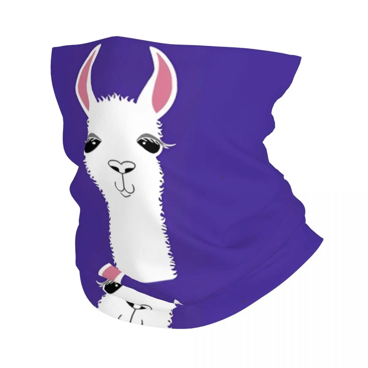 LLAMA PORTRAIT #6 Bath Mat Neck Gaiter Face Scarf Cover Neck Gaiter Men Women Bandana Scarf Thin Summer