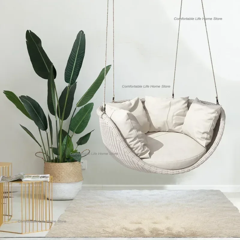 

Modern Hammocks Patio Swings Hanging Rocking Chair Suspended Patio Swings Patio Simple Design Outdoor Furniture Columpiar LLPS