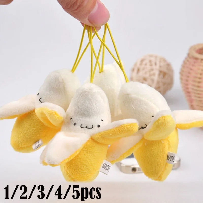 

1-5pcs Super cute Banana Plush Stuffed Toys Dolls Little Yellow Banana Plush Cellphone Pendant Christmas Wedding Birthday Gift