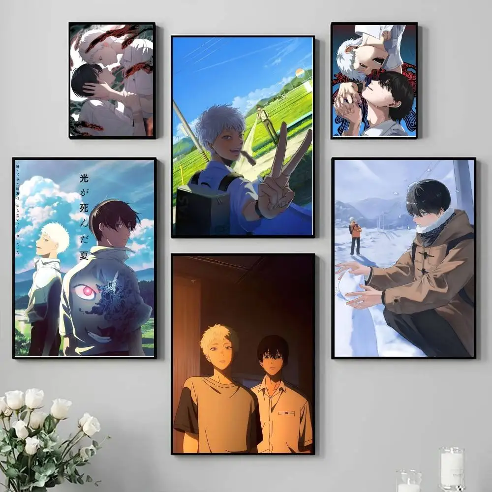 Anime The S-Summer H-Hikaru Died Comic Poster Self-adhesive Art Waterproof Paper Sticker Coffee House Bar Room Wall Decor