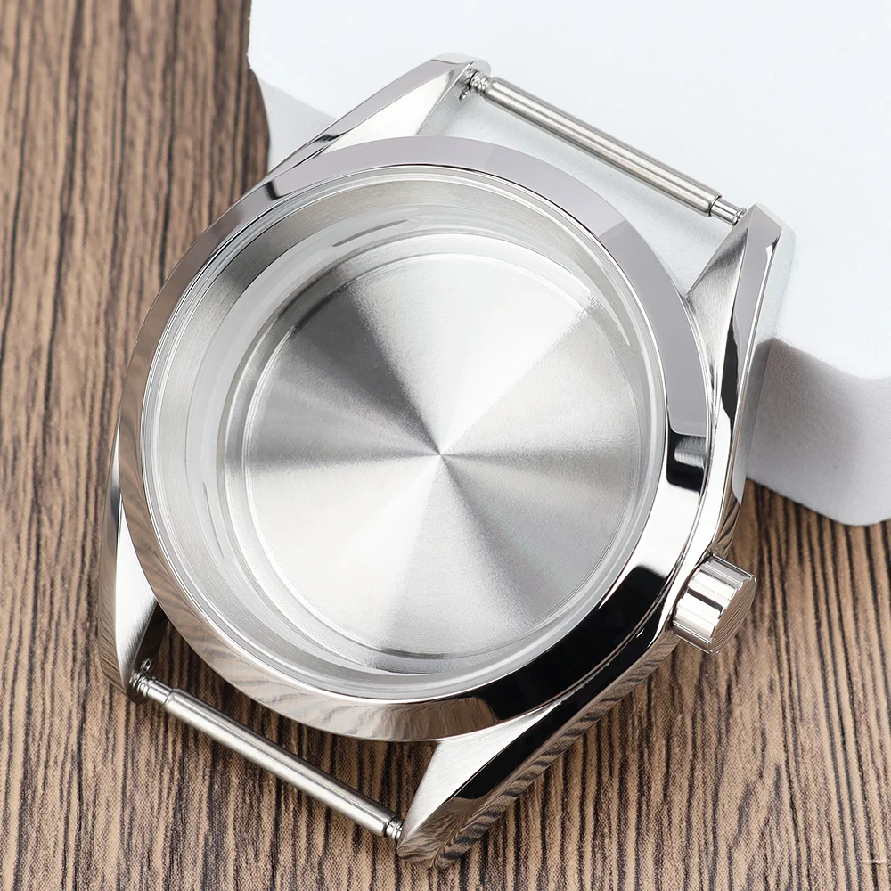 39.2mm case Nh35 Polished Watch Cases Watch Accessories parts See-through Back For NH34 NH35 NH36 NH38 4R36 Movement 31mm Dial