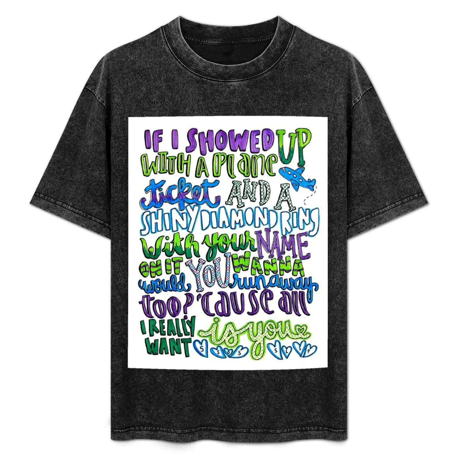 Camiseta con estampado de letras de She Looks So Perfect, camiseta básica lisa para primavera y verano
