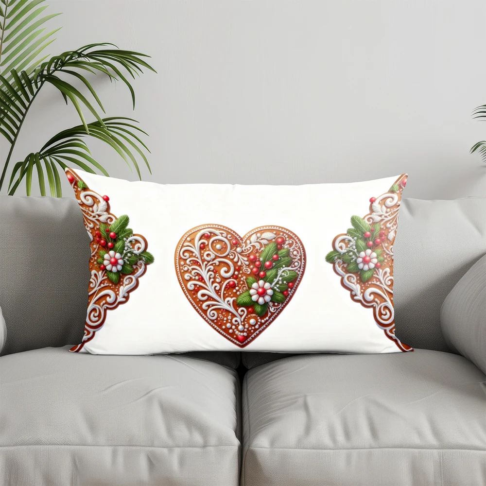 ديكور المنزل تألق شجرة عيد الميلاد وسادة غطاء مناسبة ل أريكة غرفة نوم سيارة وسادة غطاء وسادة وسادة الظهر المستطيلة #3