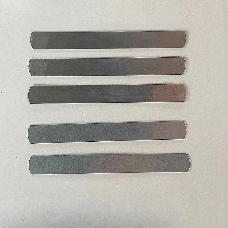 

5pcs Zinc Sheet Plate 1mm 2mm 3mm Thick 10mm Width Pure Metal Foil for Science Lab Customize