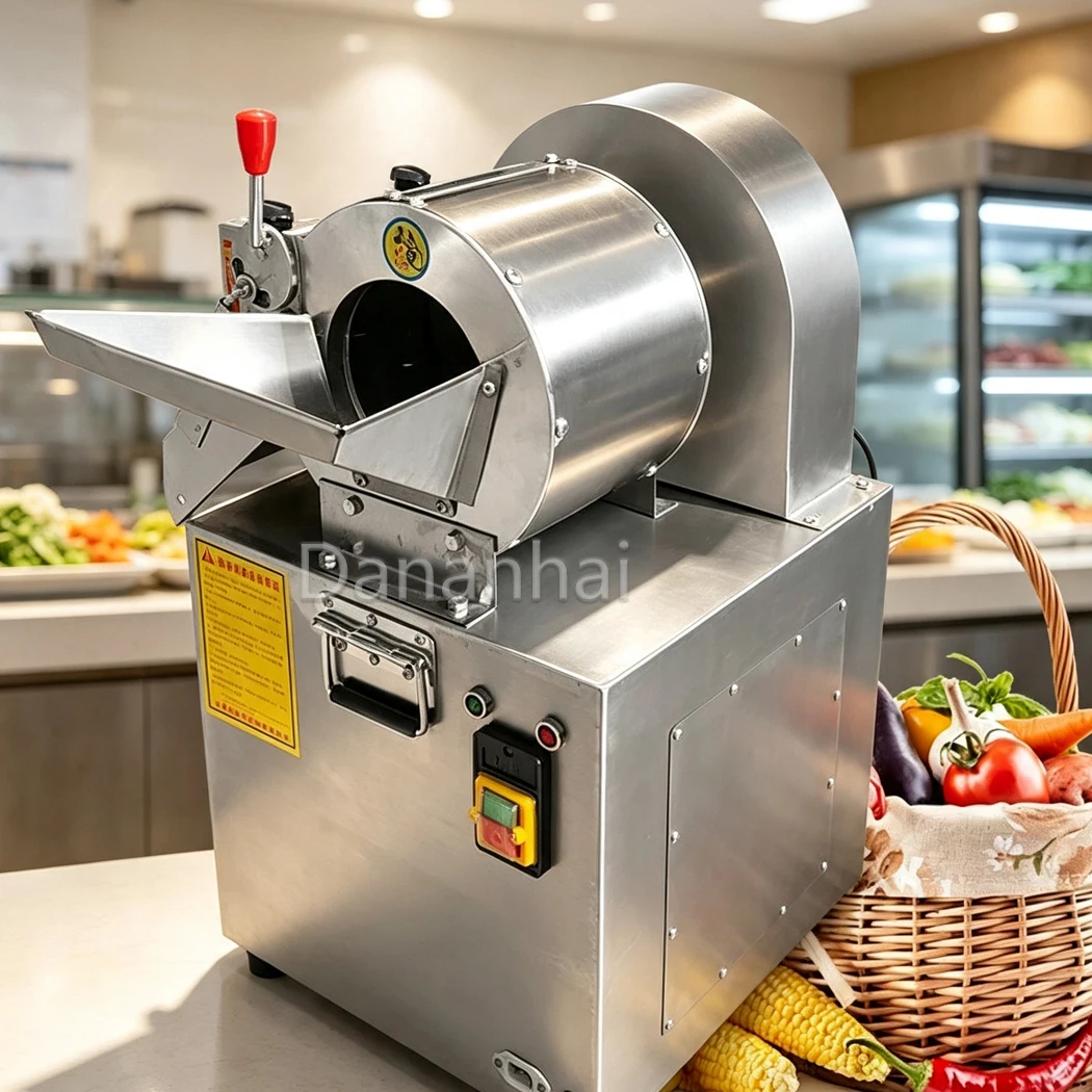 Dananhai Commercial Vegetable Slicer, Electric Food Shred Machine 220V Multifunctional Ginger Cutting Device