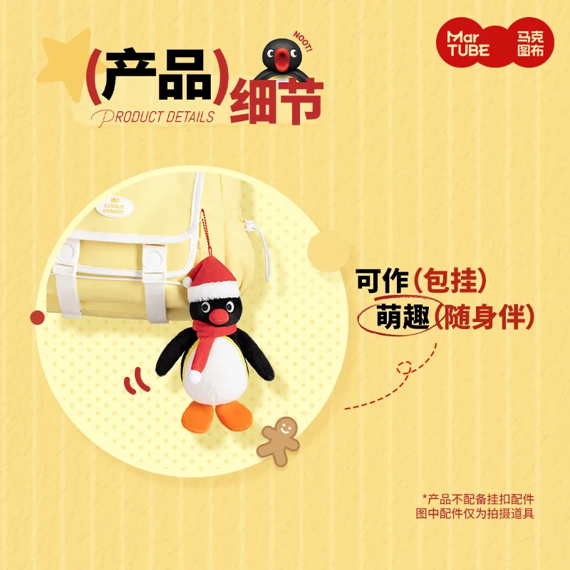 Kawai Pingu Guirlanda de Natal Boneca de Pelúcia Pinguim Tendência Brinquedos Decorar Presentes de Aniversário de Natal das Crianças