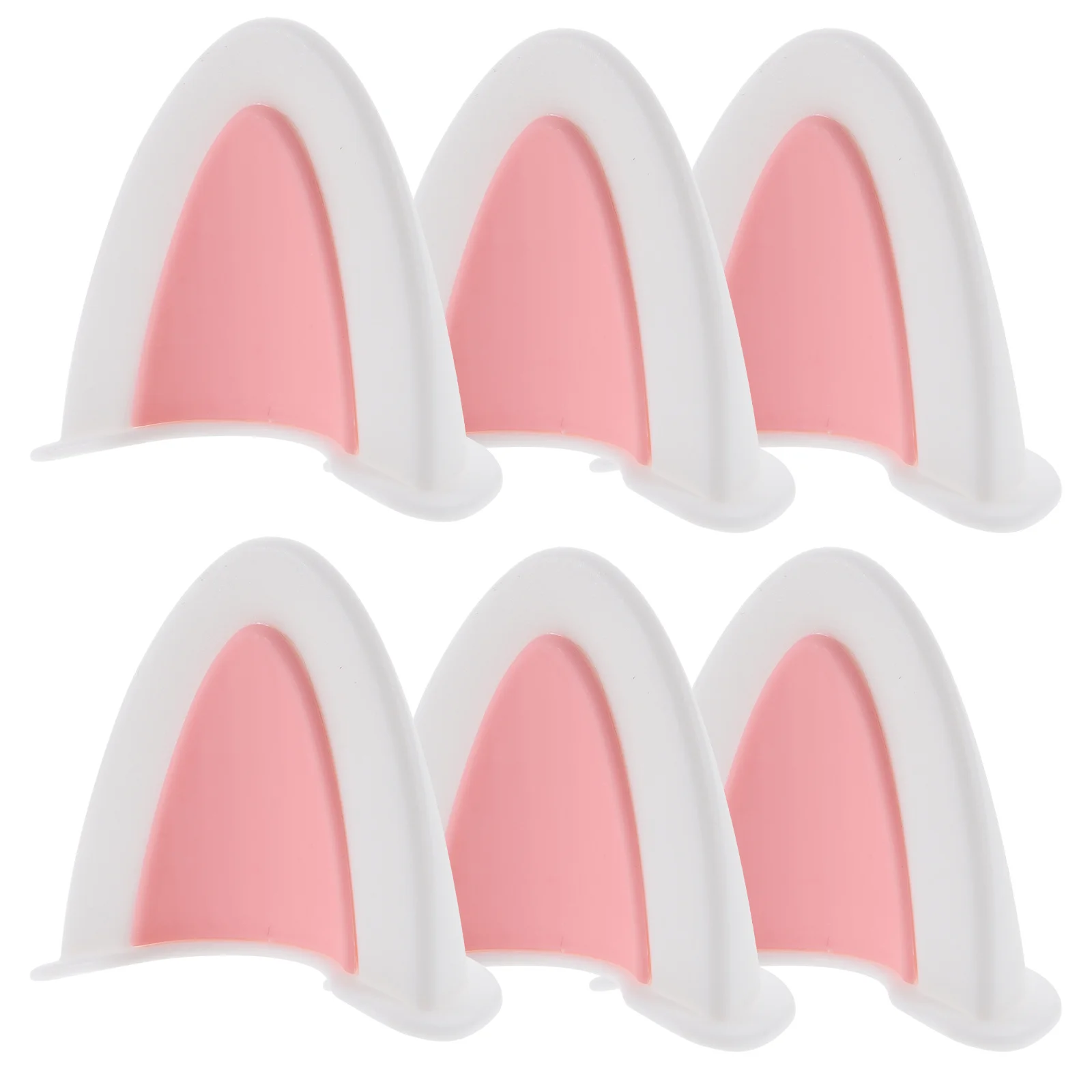 3Pairs Cat Ears Decorations Motorbike Adornment Unique Style Durable ABS Material Easy to Install Accessories