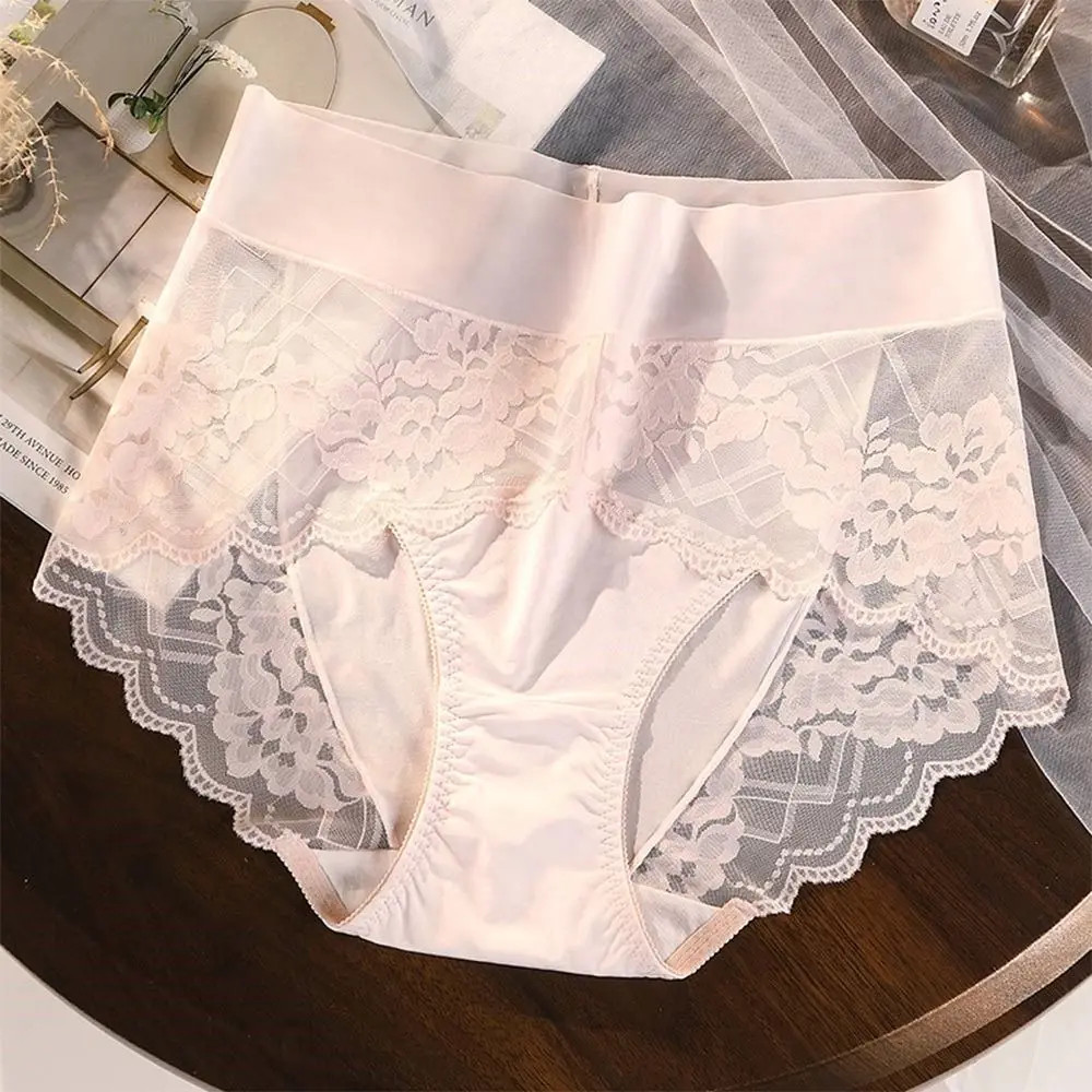 

High Waist Women's Panties Extra Long Crotch Cotton Antibacterial Triangle Pants Plus Size Ladies Seamless Briefs for Women