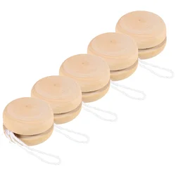 Yoyo-Jouets de balle en bois pour enfants, cadeau de graffiti bricolage, IkPlaythings, 5 pièces