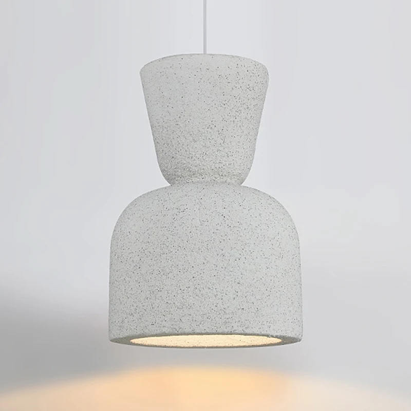 Imagem -03 - Nova Linha Wabi Sabi Sala de Estar Lustre Cor Fresca Leite Chá Loja Pendente Lâmpada Designer Manchado Branco Casa Ficar Droplight