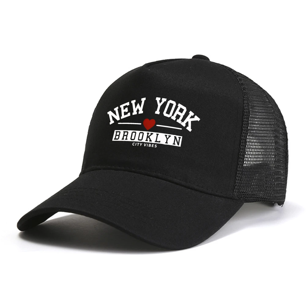 New York Brooklyn City baseball cap Women Breathable mesh Casual caps Street Hip Hop Summer Fashion Snapback hat
