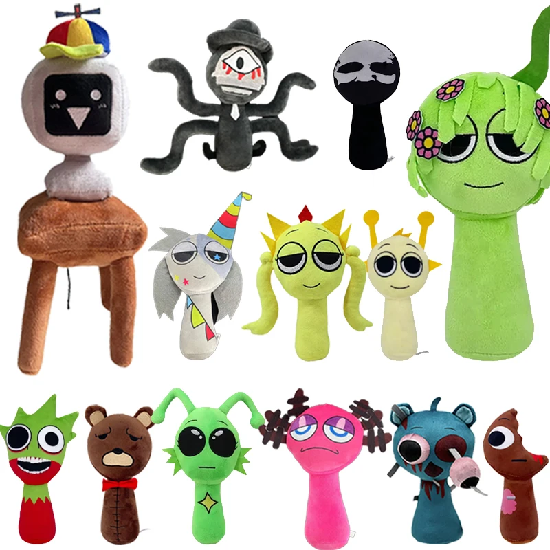 *-Sprunki Plush Toys Sprunki Dolls Oren Wenda Sprunki Stuffed Doll Plush Stuffed Kids Christmas Birthday Gift Home Decors