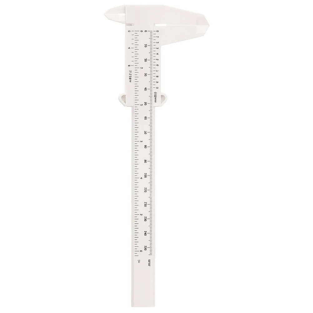 Double Scale Eyebrow Measuring Ruler Plastic Caliper for Precise Brow Shaping Portable Makeup Tool Facial Measurement Accessory