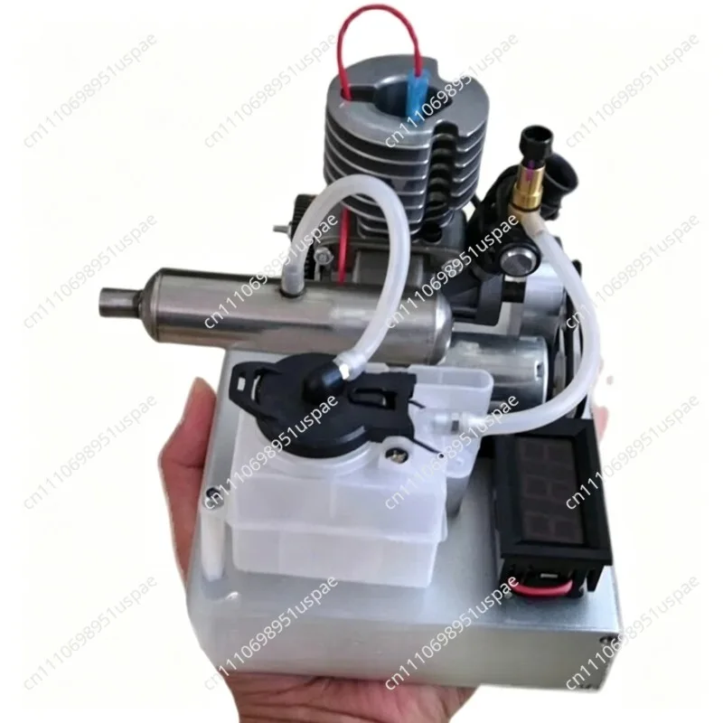 2 Stroke Engine Model Mini DIY 12V Generator Electric Starting Kit for Science Education