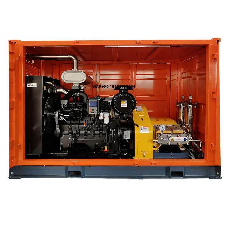 New 150Mpa/1500bar Ultra High Pressure Engine Water Jet Cleaner for Heavy Duty Oil Cleaning Ship Rust Deck Refurbishment