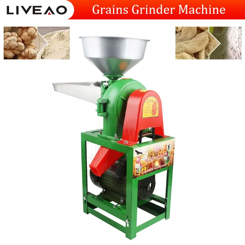 

Industrial Coffee Bean Soybean Commercial Pepper Spice Corn Flour Mill Pulverizer Grain Grinder Machine