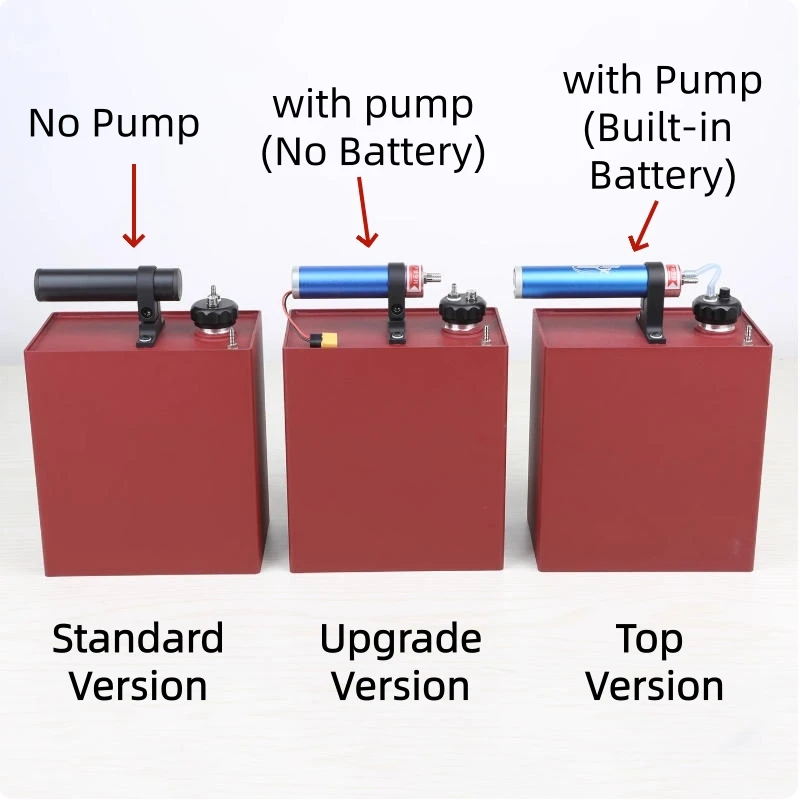 خزان زيت/وقود من سبائك الألومنيوم 4.0 لتر مع مضخة كهربائية خاصة لطائرة طراز RC/السيارة/القارب