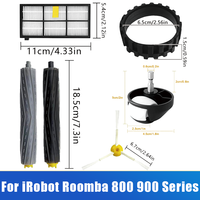 Spare Parts For iRobot Roomba 800 900 Series 860 870 880 890 966 980 etc.Vacuum, Main Side Brush Hepa Filter Wheel Replacement