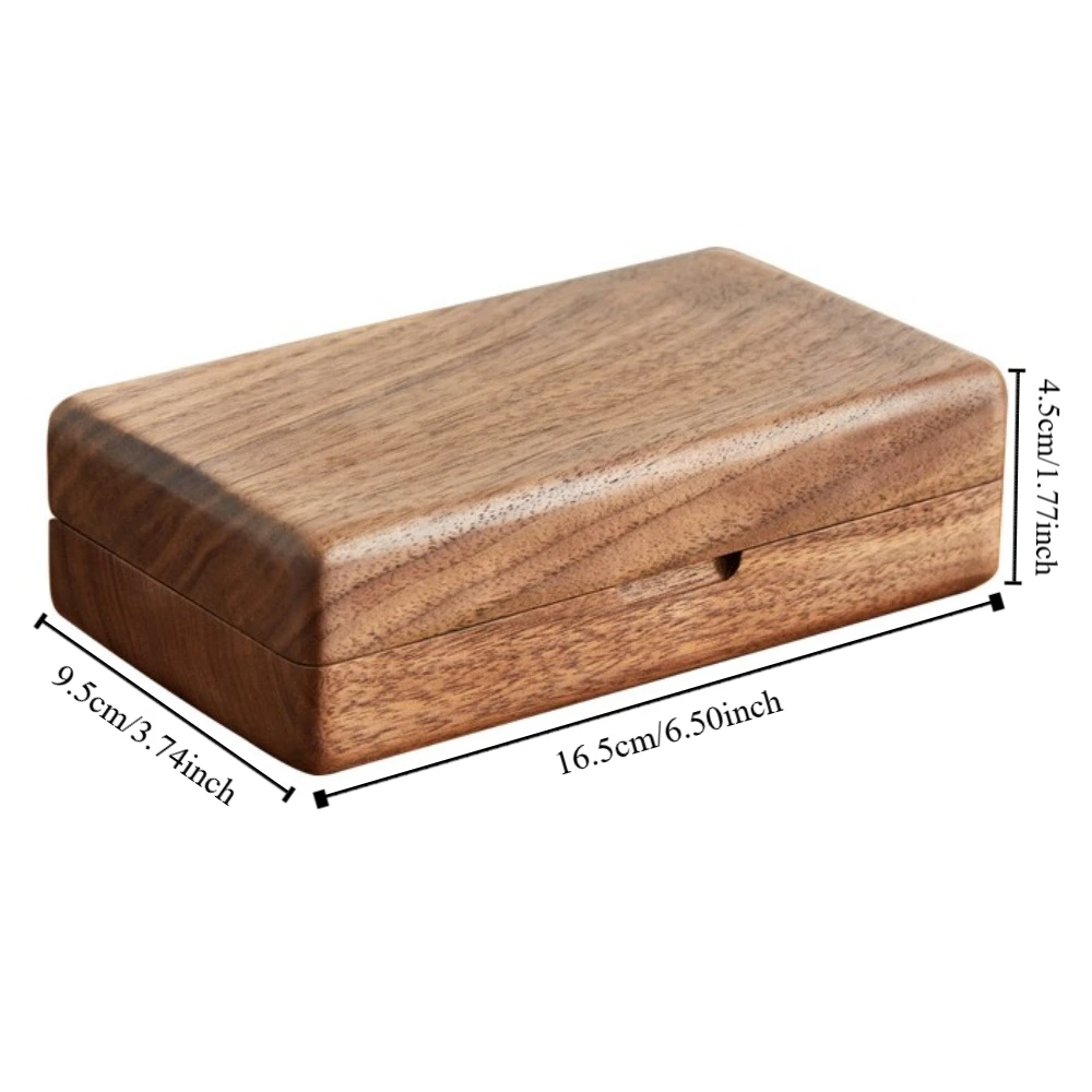 Magnetic Attraction Wooden Jewelry Box Bracelets Multi-function Rings Packing Bag Organizer Holder Jewelry Display Box Travel
