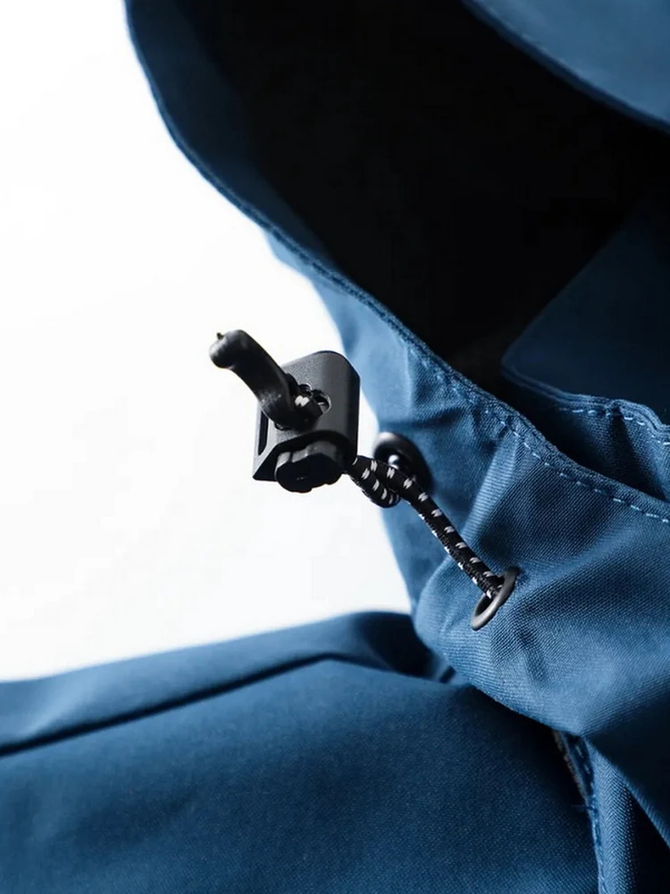 

New Outdoor Climbing Hiking Windproof Water-resistant Detachable Hood Sportswear Loose Casual Jaet Men Spring Autumn