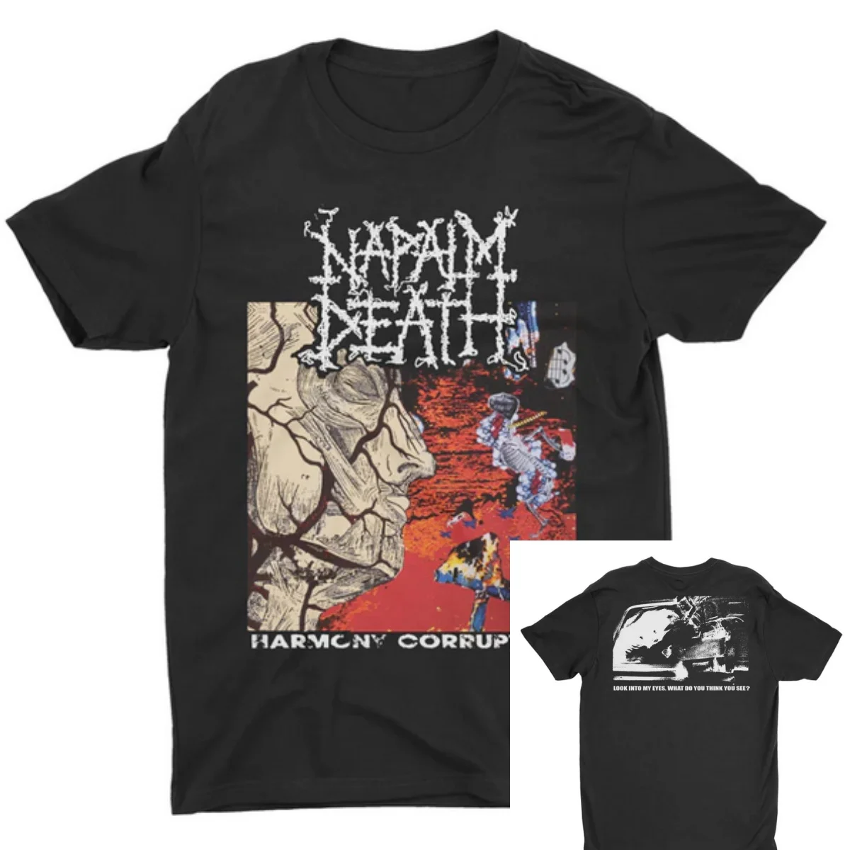 Napalm Death  Harmony Corruption Band T-Shirt 100% Cotton Graphic Tee Men Women Summer Streetwear Top
