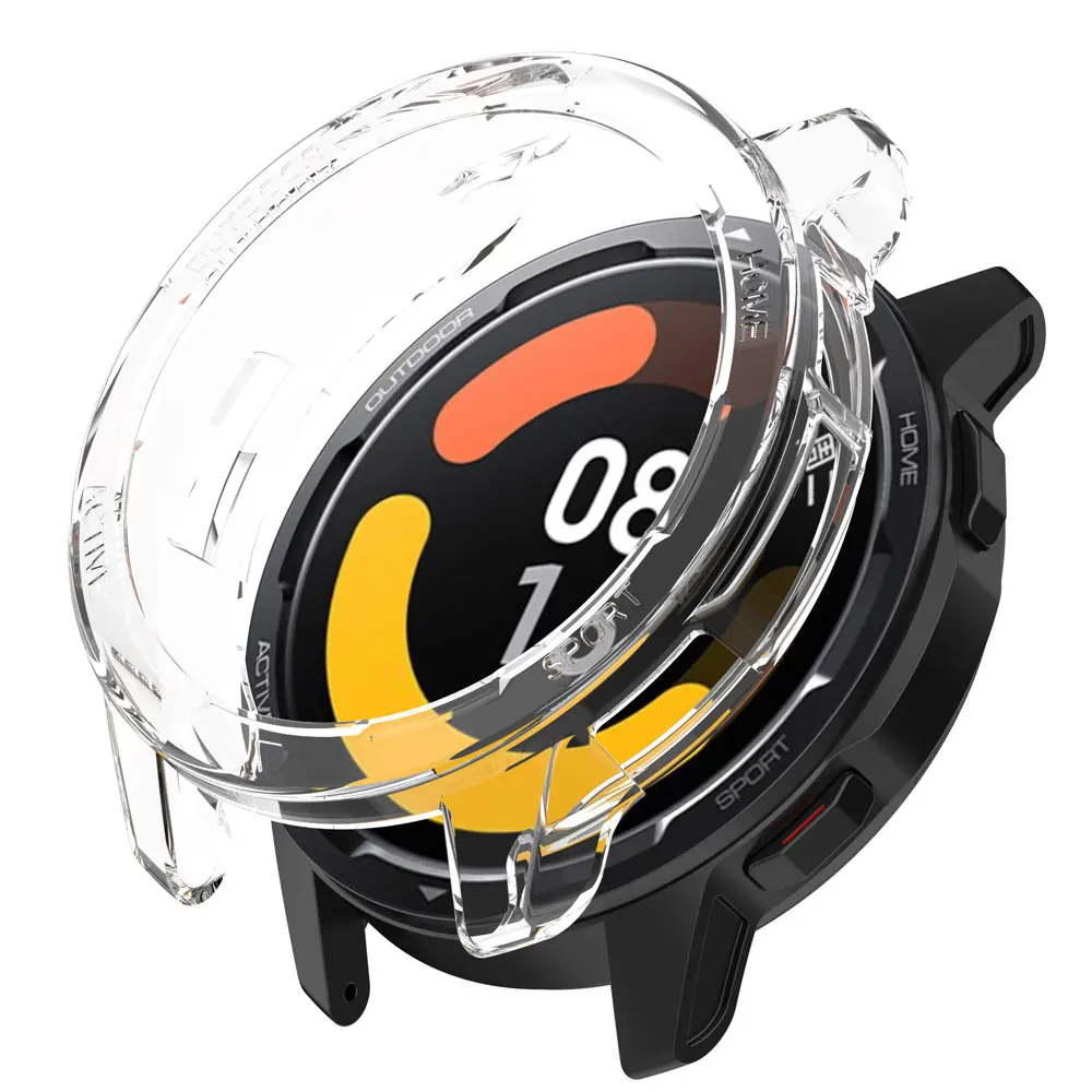 Para xiaomi mi relógio cor 2 esporte caso silicone capa protetora casos tpu protetor escudo quadro para mi relógio cor s1 ativo