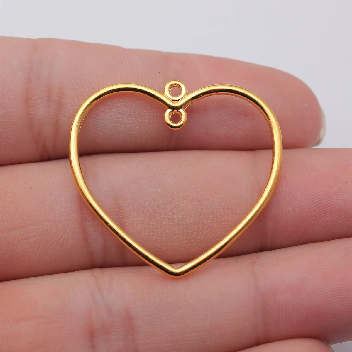 Gun Black Teardrop 5 Loops Hollow Frame Connector Charms Bulk For Handmade Dangle Earring