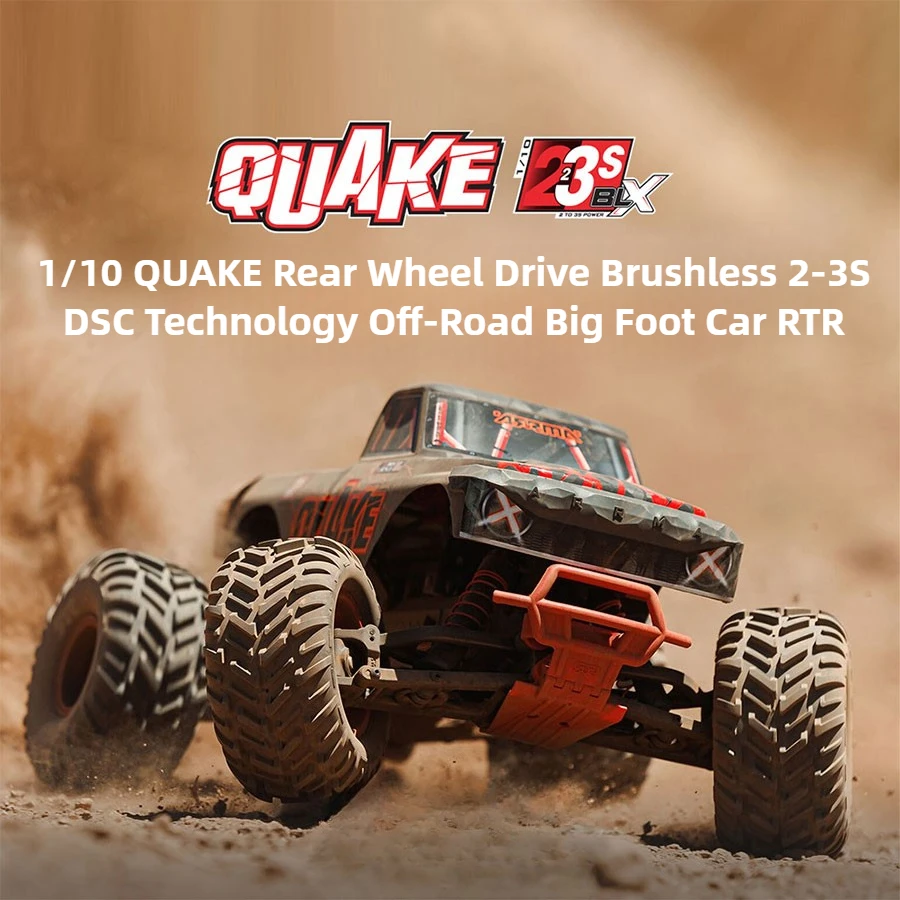 ARRMA QUAKE RC Car 1/10 2WD 2S/3S 4000KV sin escobillas RC todoterreno Monster Truck DSC coche eléctrico de Control remoto juguete para regalo