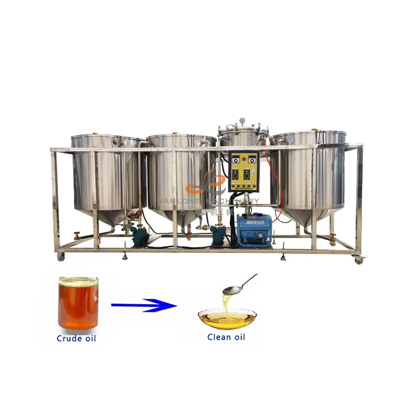 Cooking Oil Refinery Small Scale Palm Oil Refining Machine Full Production Line