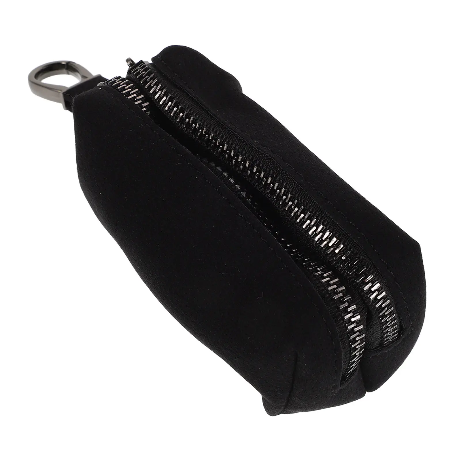 

Large Capacity Car Key Holder PU Key Fob Protector Pouch Zipper Closure Mini Keycase for Keys Coins Cards Storage Organizer