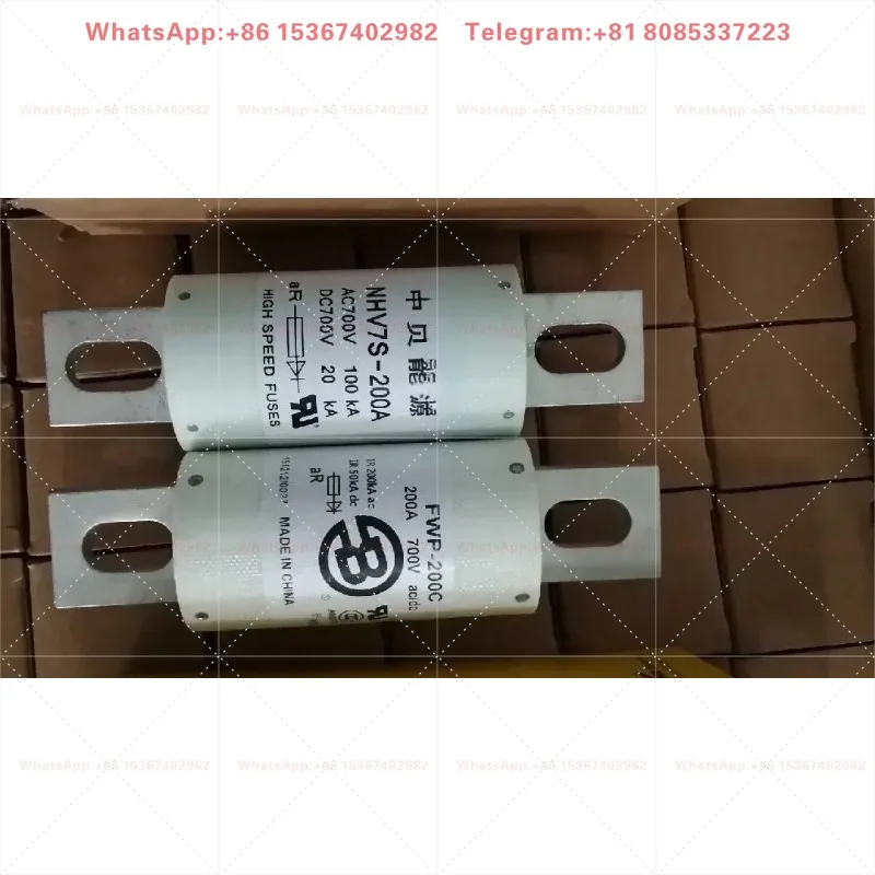 RS309 700V 200A High Voltage DC Circuit Protection Fuse New Energy Vehicle Electrical Overcurrent Protection Replacement Part