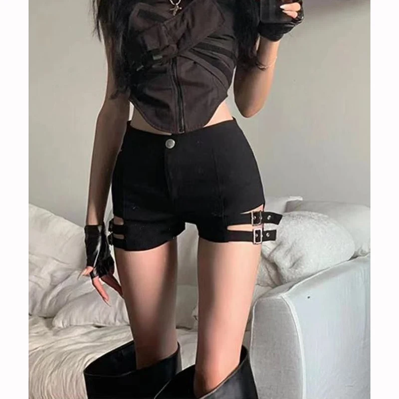 

Summer Lady Chic High Waist Thin Shorts Women Sexy Fashion Denim Pants Girls Classic Black Casual Short Jeans