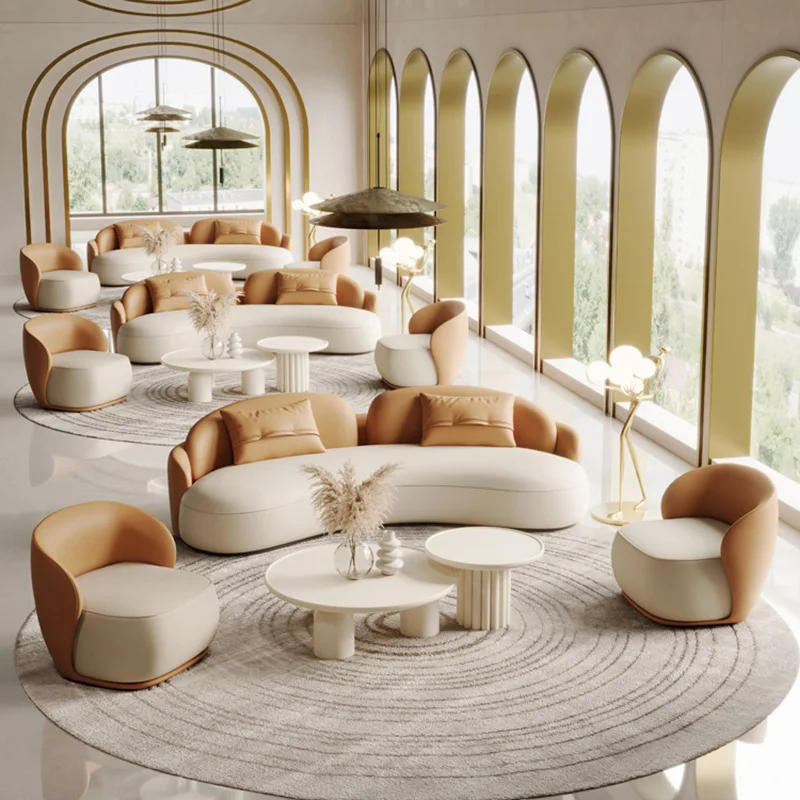 الحديثة الشمال وحدات أريكة مجموعة أزياء عارضة التلفزيون غرفة المعيشة أريكة مكتب مزدوج