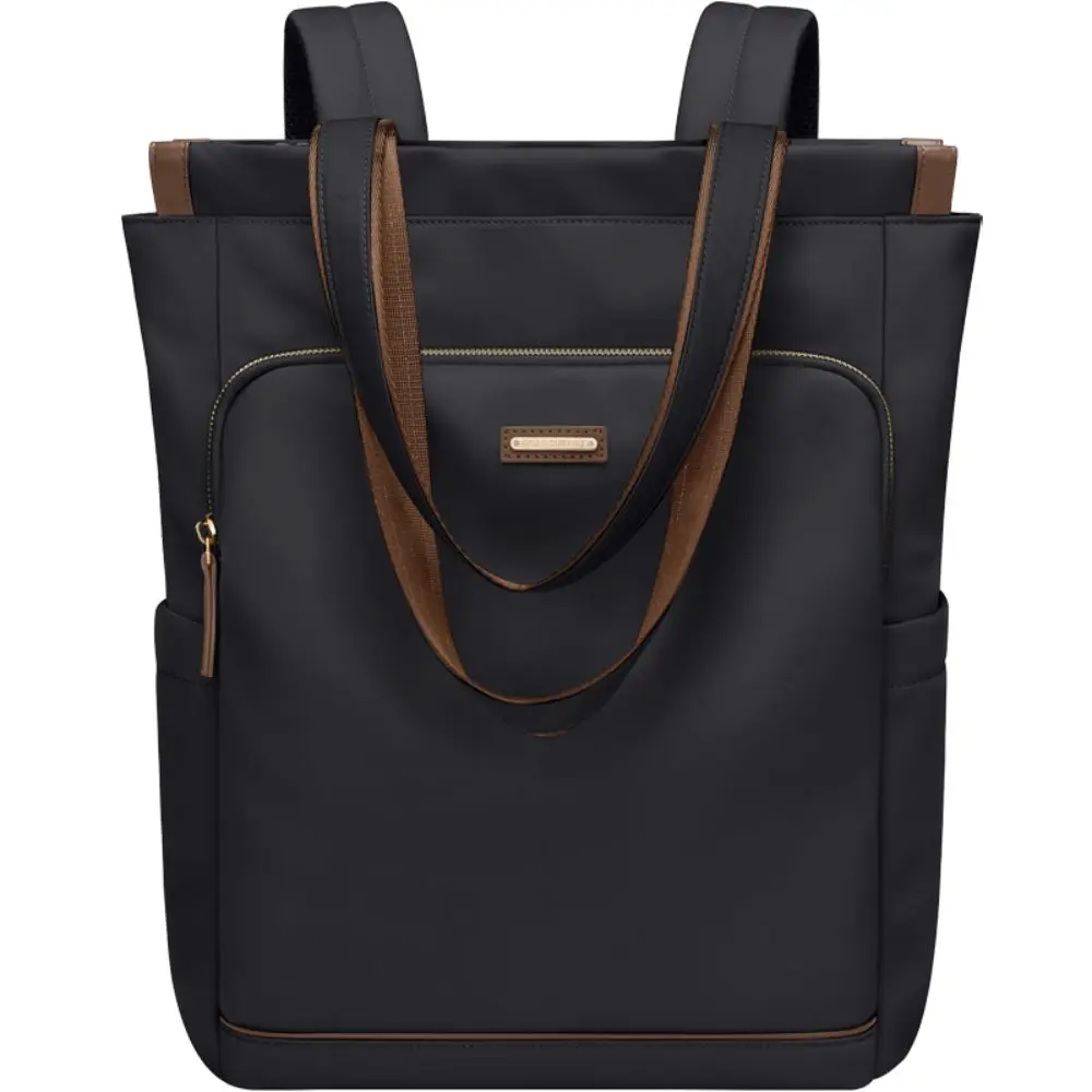 

High Quality Canvas Versatile Backpack Beige Black Large Capacity Computer Bag Washable School Bag Men Women