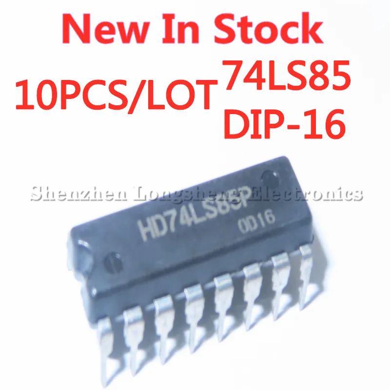 10PCS/LOT NEW SN74LS85N 74LS85 HD74LS85P  DIP-16 Logic-comparator In Stock