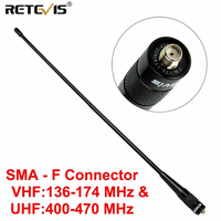 RETEVIS Walkie-Talkie Antenna SMA-F RHD-771 VHF UHF Dual Band for Kenwood Baofeng UV 5R 144/430Mhz for Quansheng UV K5 UV K6 K58