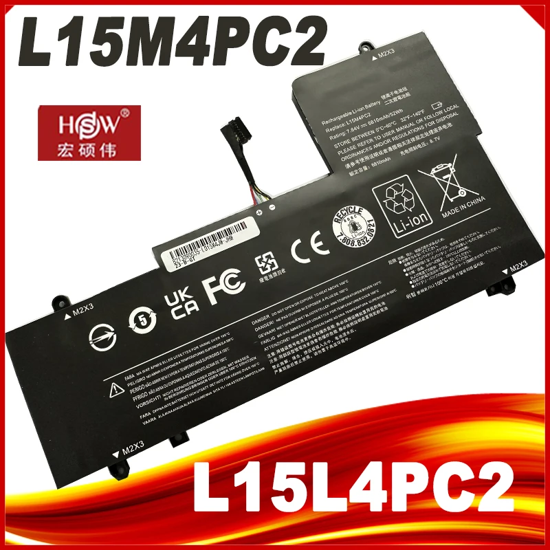 

Laptop Battery For L15L4PC2 L15M4PC2 53Wh Battery for Lenovo Yoga 710-14IKB 710-15ISK