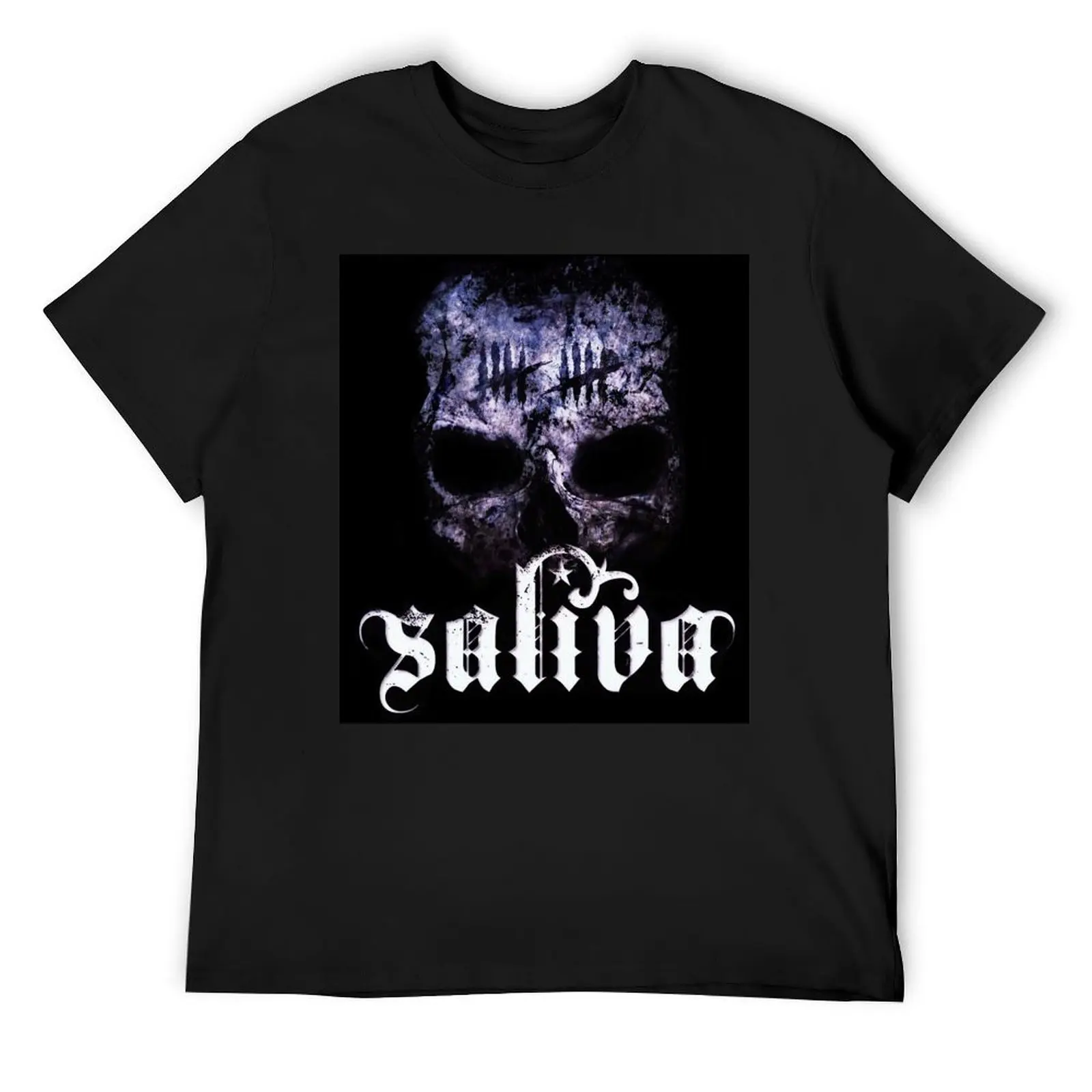 Saliva Logo Band Music T-Shirt summer clothes for a boy plus size men clothing