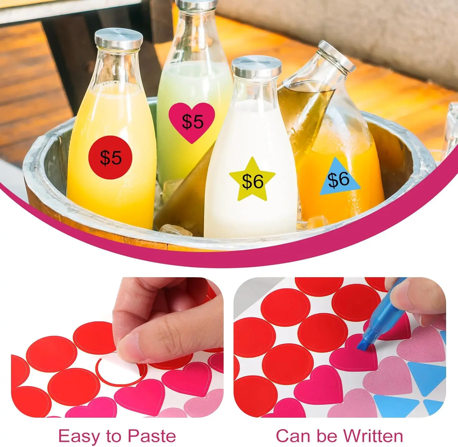 ملصقات ترميز ملونة متعددة الأشكال ملصقات منقطة للأطفال الصغار ملصقات هندسية يدوية الصنع مكتب الفصول الدراسية للطلاب وما إلى ذلك