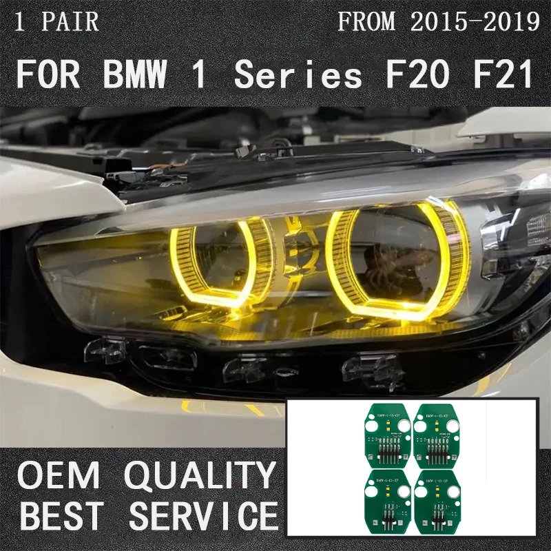 CSL-żółty zestaw modułu LED reflektor DRL do BMW serii 1 F20 F21 kierunkowskazy dzienne reflektor do jazdy dziennej akcesoria Plug And Play