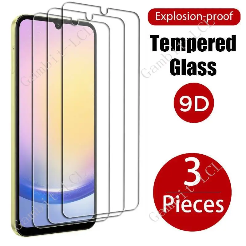 3PCS For Samsung Galaxy A15 4G 5G Tempered Glass Protective On GalaxyA34 GalaxyA15 A24 A34 Screen Protector  Cover Film