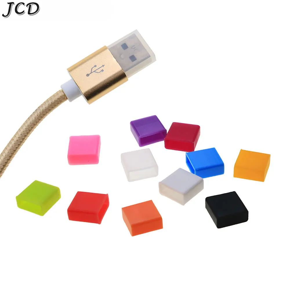 

JCD 10 шт. USB силиконовый защитный колпачок пылезащитный колпачок для зарядки удлинитель передачи данных линия пробка Защитная крышка колпачок