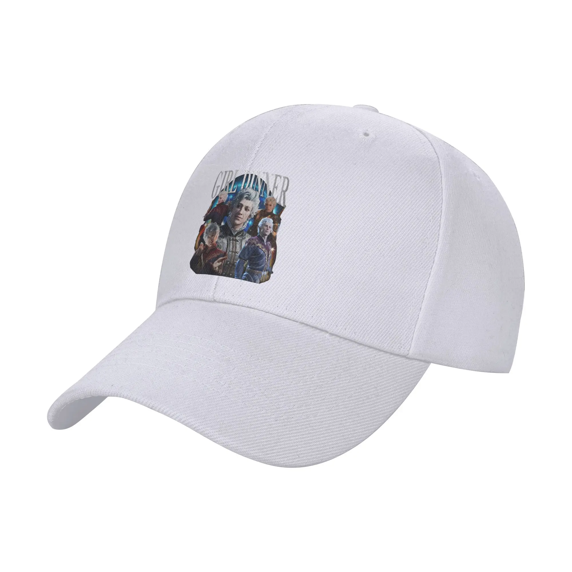 Fashion Vintage Retro Astarion Girl Dinner Curved Brim Baseball Cap Anti-Aging Summer Cap