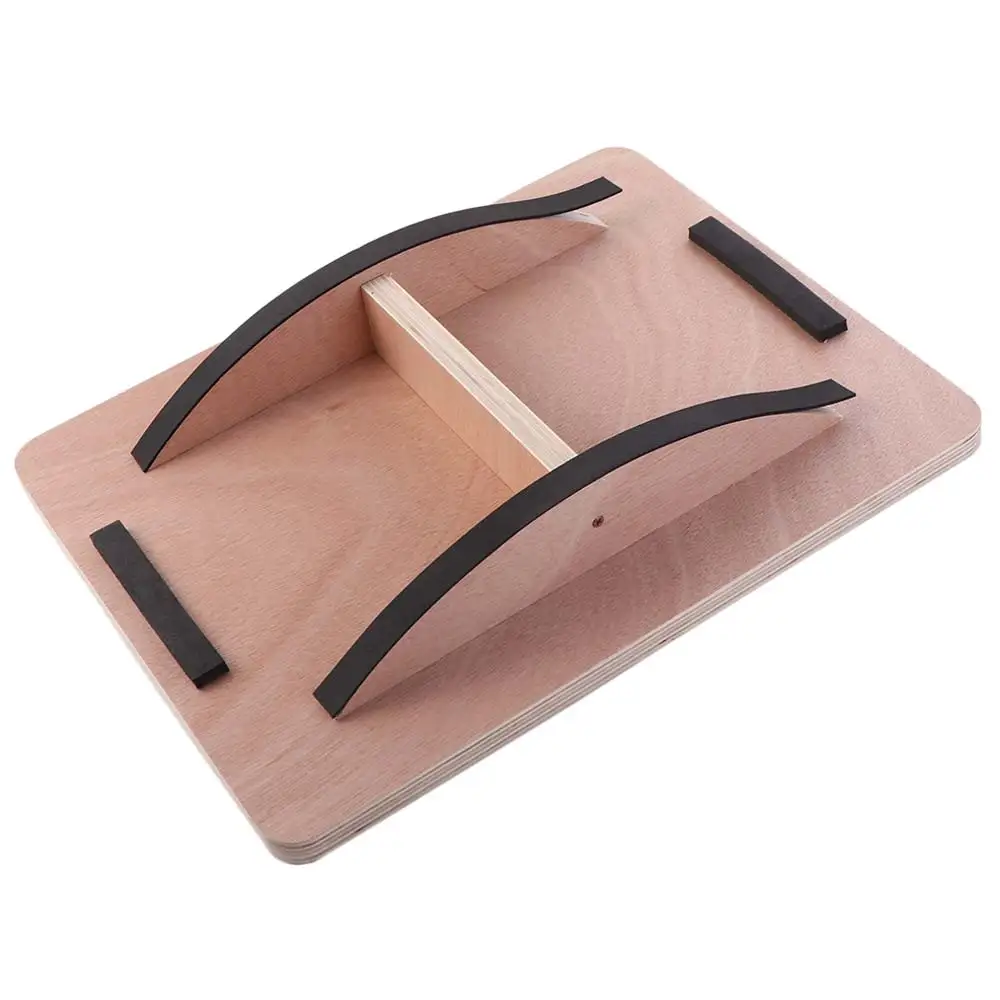 

Anti-Slip Balance Training Board Yoga Ballet Multi-function Wooden Core Trainer Durable Square Core Strength Trainer Office Use