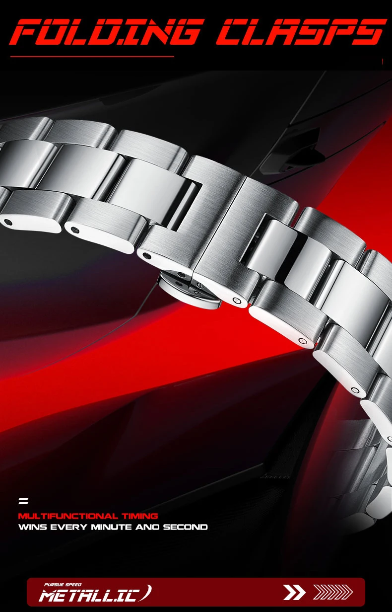 ساعة مارك فيرويل أوتوماتيكية للرجال 40 ملم ساعة يد ميكانيكية 30 متر مقاومة للماء هيكل عظمي مضيء تاريخ الأسبوع 24 ساعة